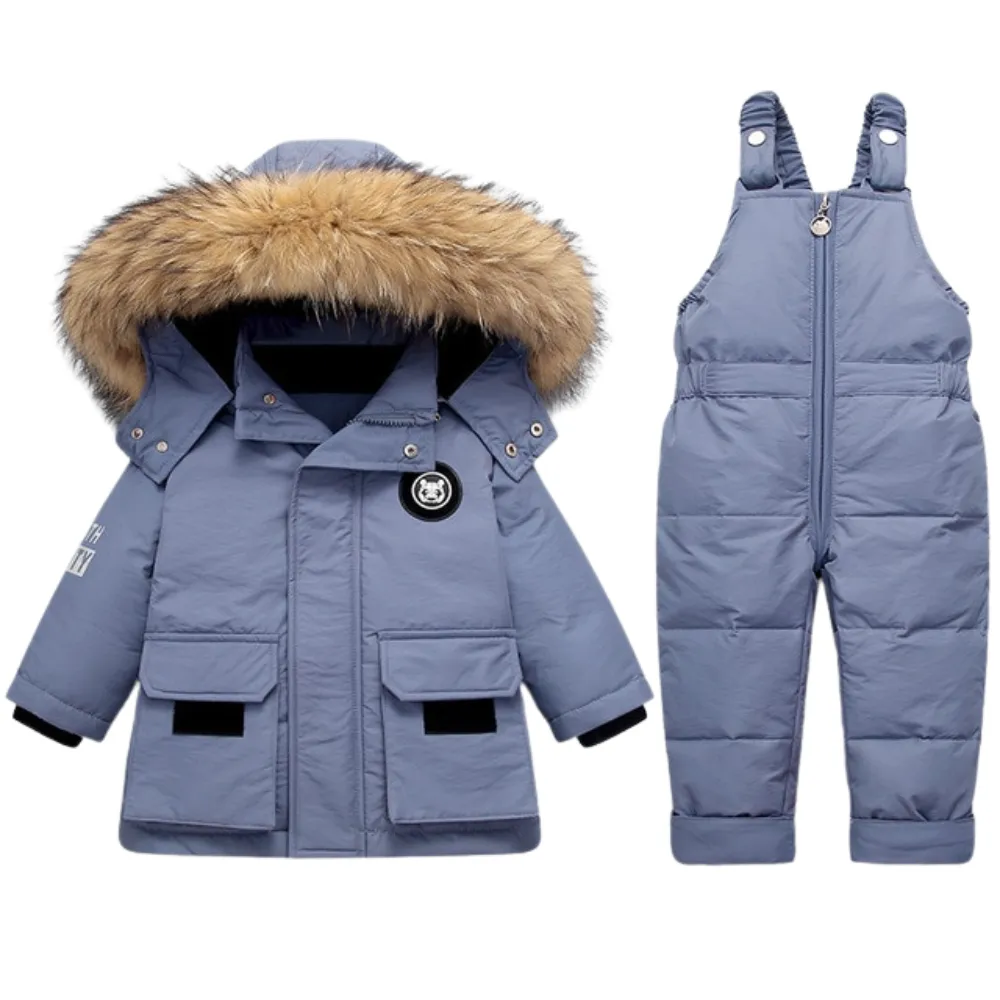 2pcs baby winter warm down jackets