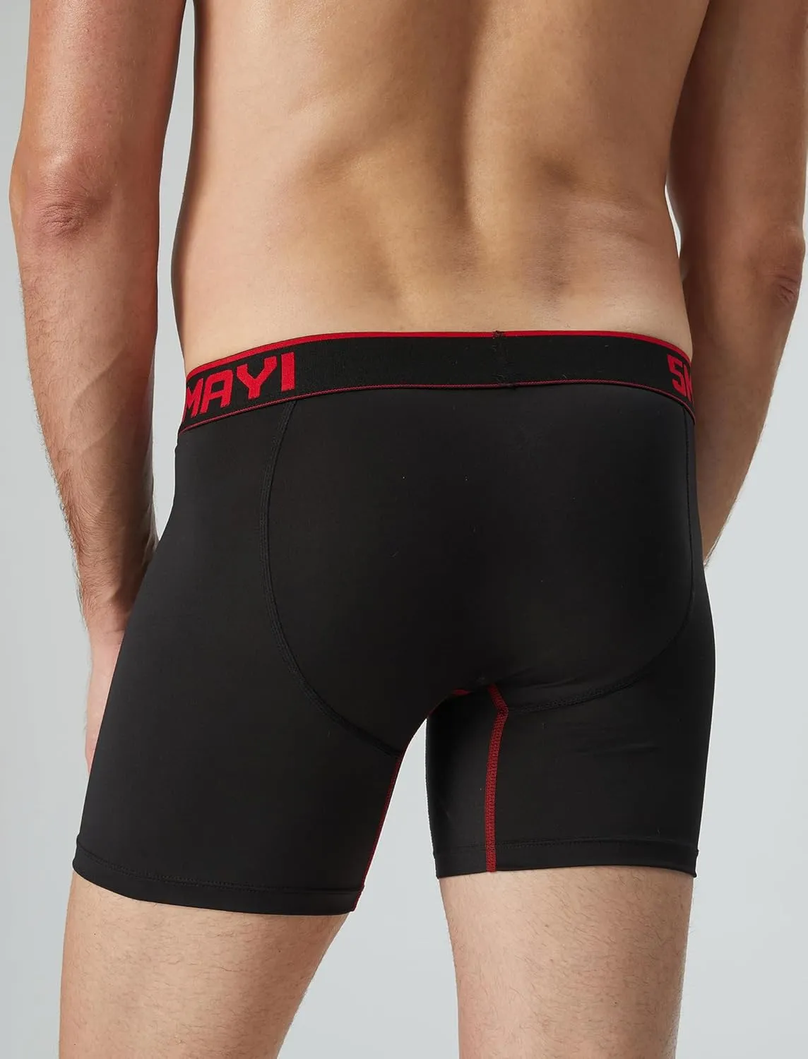 5Mayi Men's Boxer Briefs Fly Front with Pouch Athletic Mens Underwear Performance Boxer Briefs for Men Pack