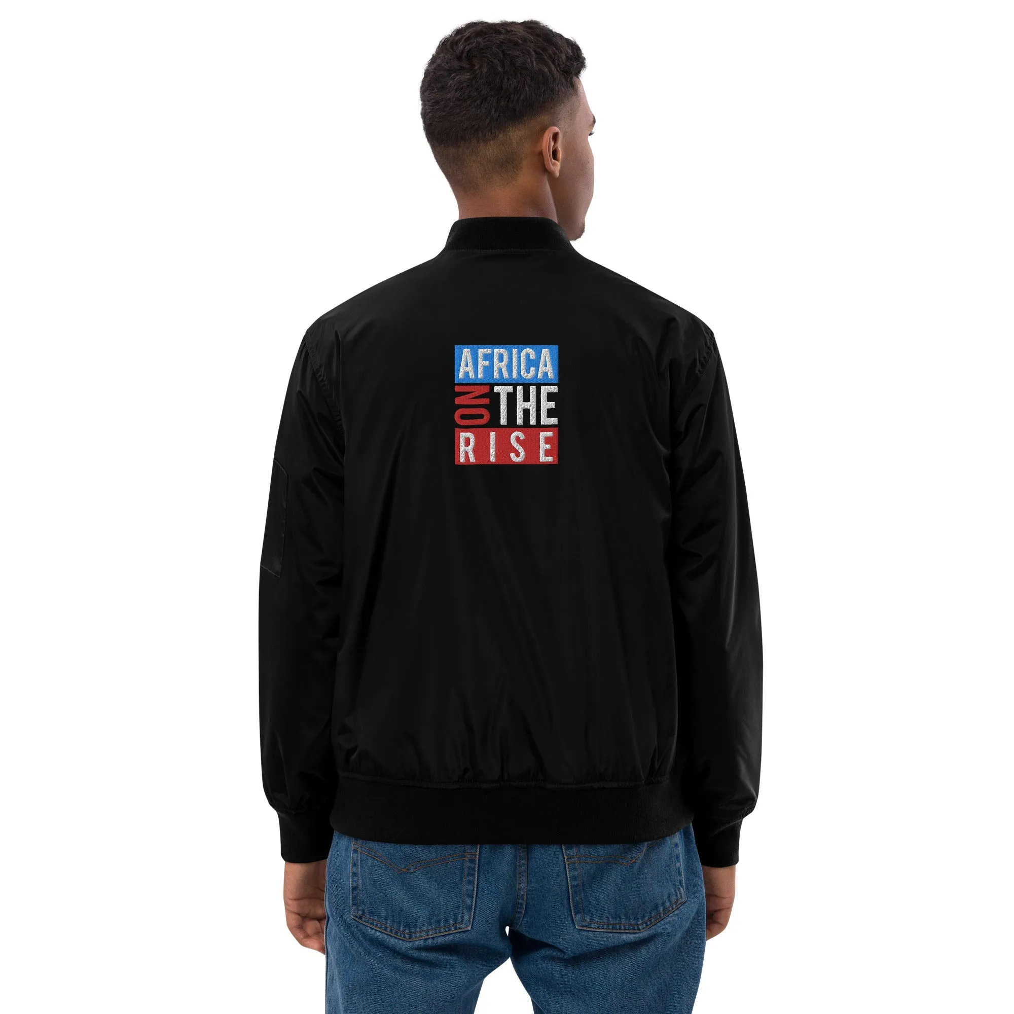 AFRICA ON THE RISE Premium Bomber Jacket