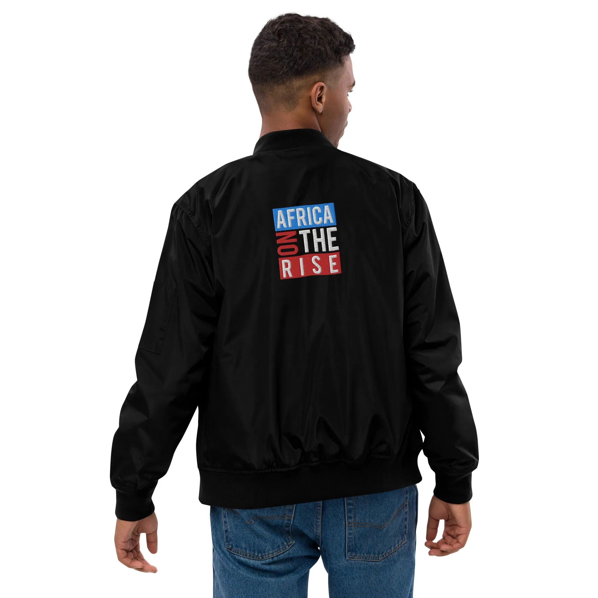AFRICA ON THE RISE Premium Bomber Jacket