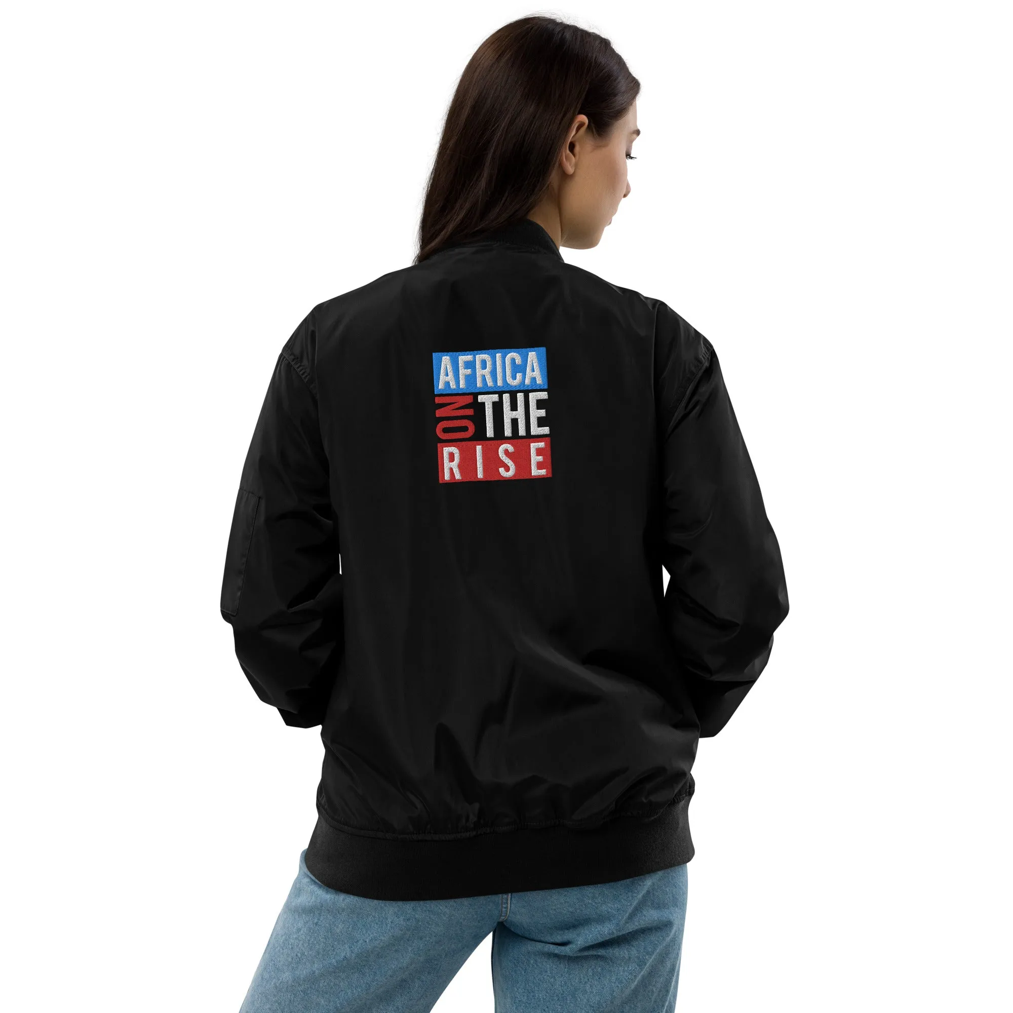 AFRICA ON THE RISE Premium Bomber Jacket