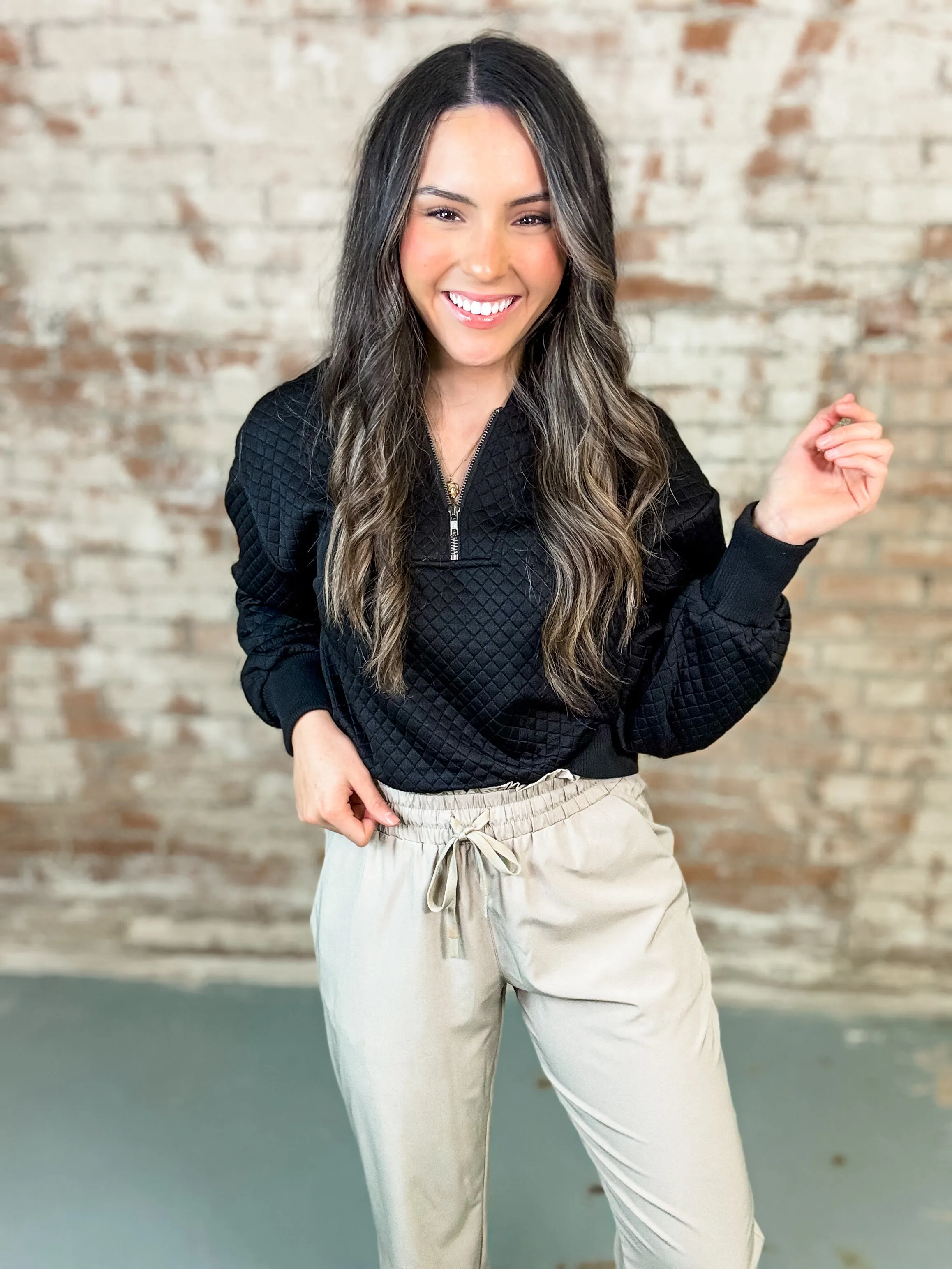 Allyson Textured Pullover