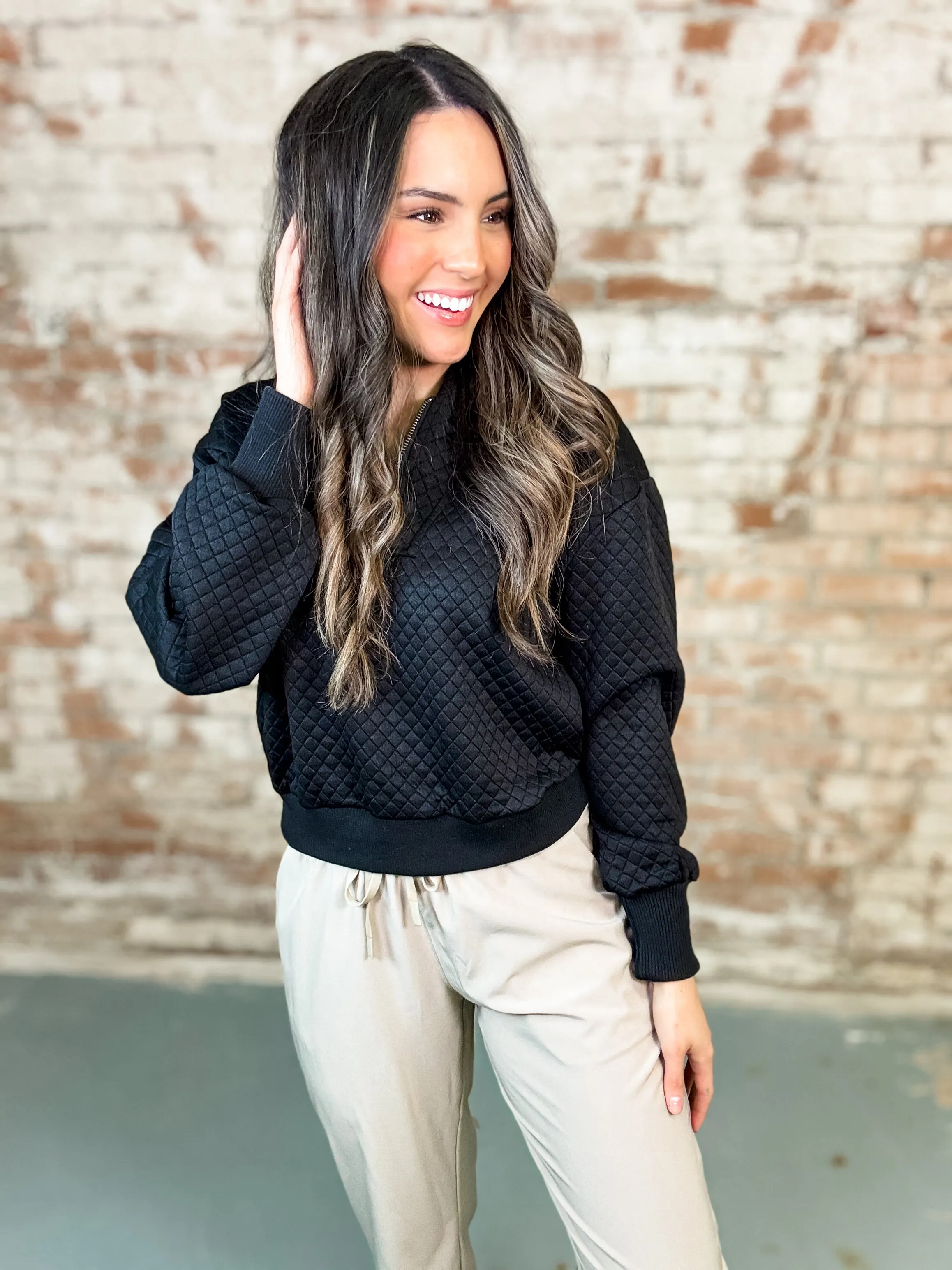Allyson Textured Pullover