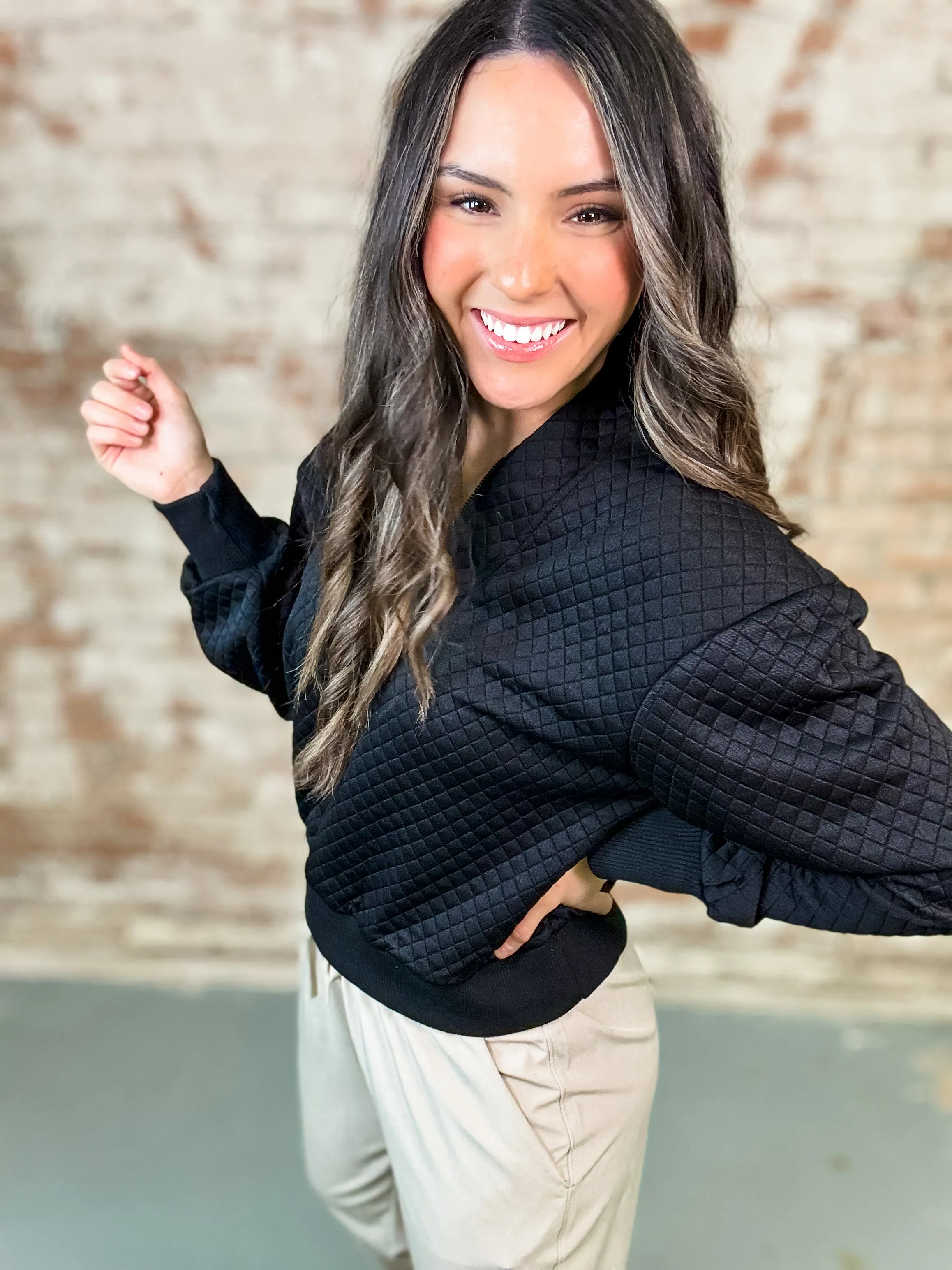 Allyson Textured Pullover