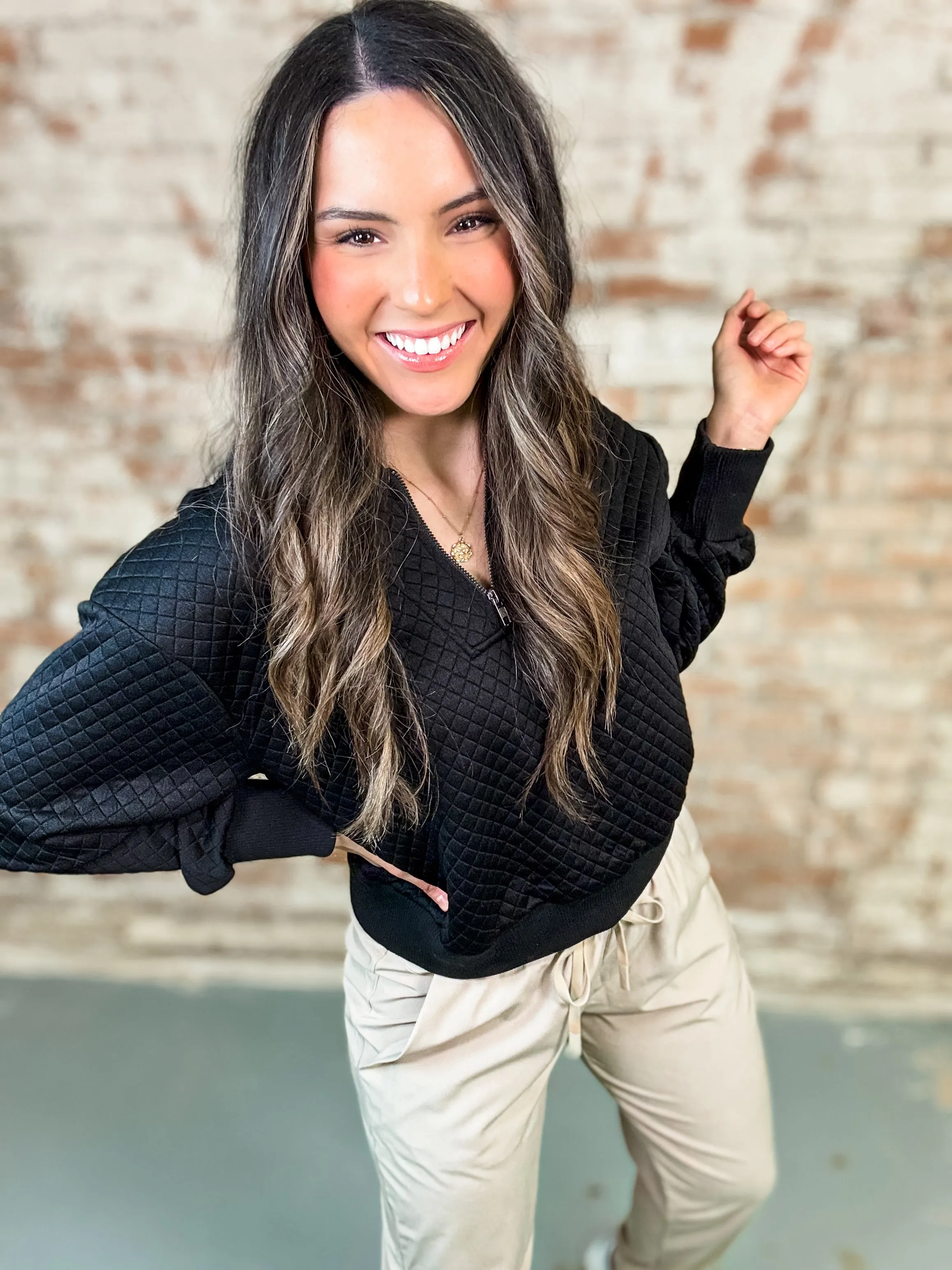 Allyson Textured Pullover