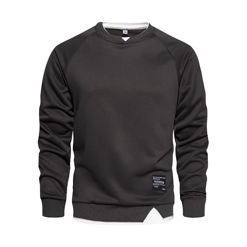 Angelo Ricci™ Autumn O-Neck Regular Stylish Pullover Sweatshirt