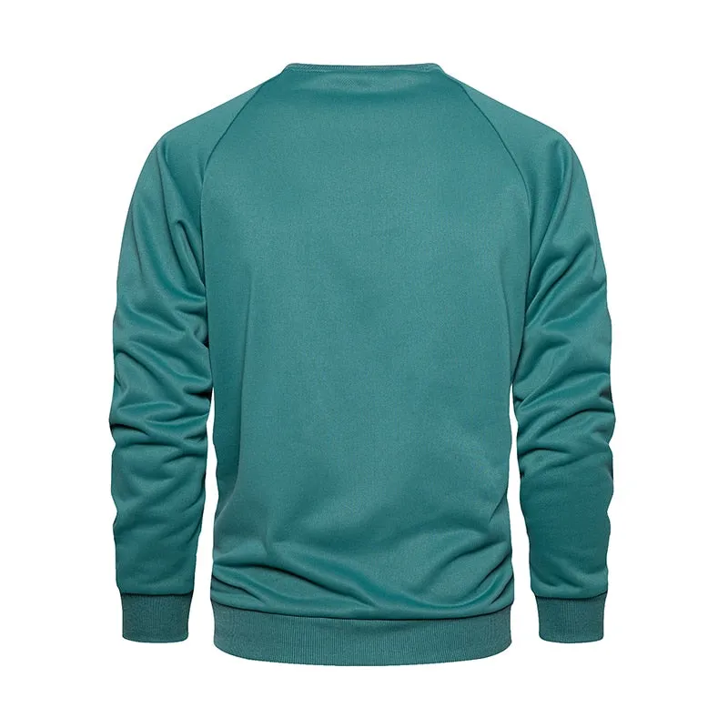 Angelo Ricci™ Autumn O-Neck Regular Stylish Pullover Sweatshirt
