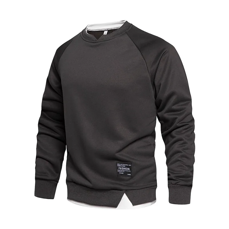 Angelo Ricci™ Autumn O-Neck Regular Stylish Pullover Sweatshirt