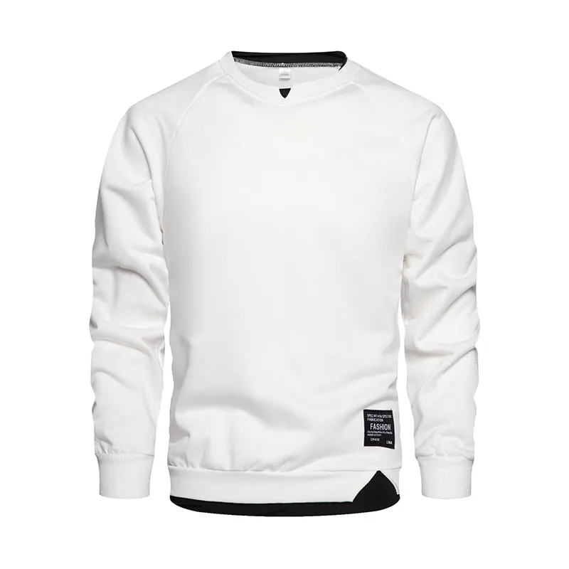 Angelo Ricci™ Autumn O-Neck Regular Stylish Pullover Sweatshirt