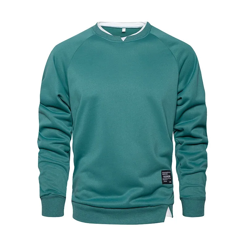 Angelo Ricci™ Autumn O-Neck Regular Stylish Pullover Sweatshirt