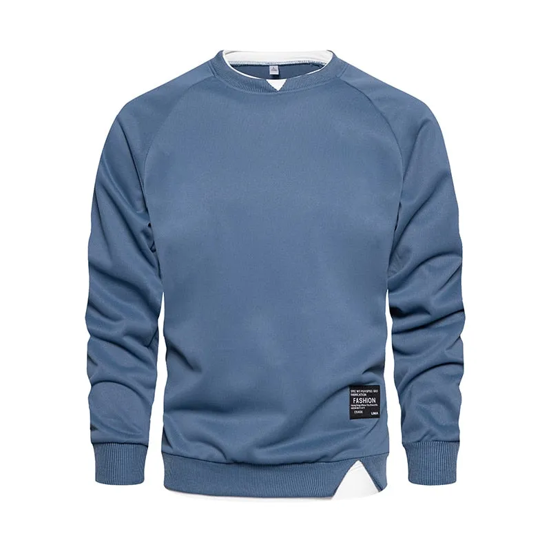Angelo Ricci™ Autumn O-Neck Regular Stylish Pullover Sweatshirt