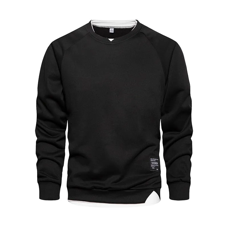 Angelo Ricci™ Autumn O-Neck Regular Stylish Pullover Sweatshirt