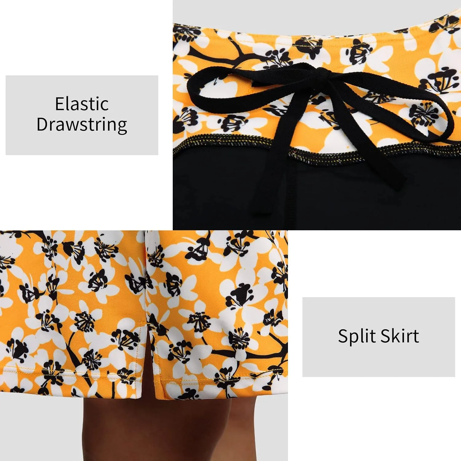 ANIVIVO Women's Skorts Skirts 20" Knee Length,Tennis Golf Pickleball Sports Skirts with High Waisted Zipper Pockets