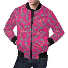 Beaded Lemonade Bomber Jacket for Men