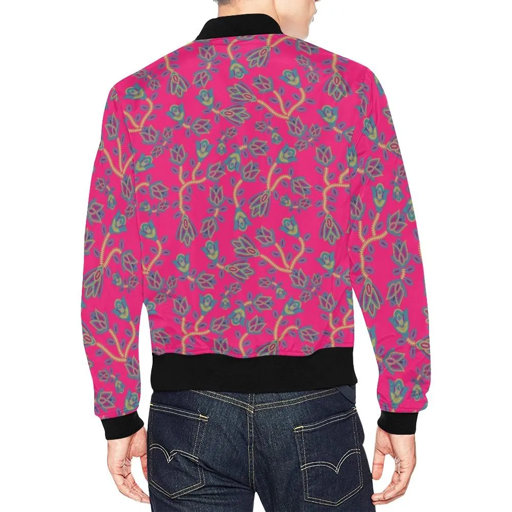 Beaded Lemonade Bomber Jacket for Men