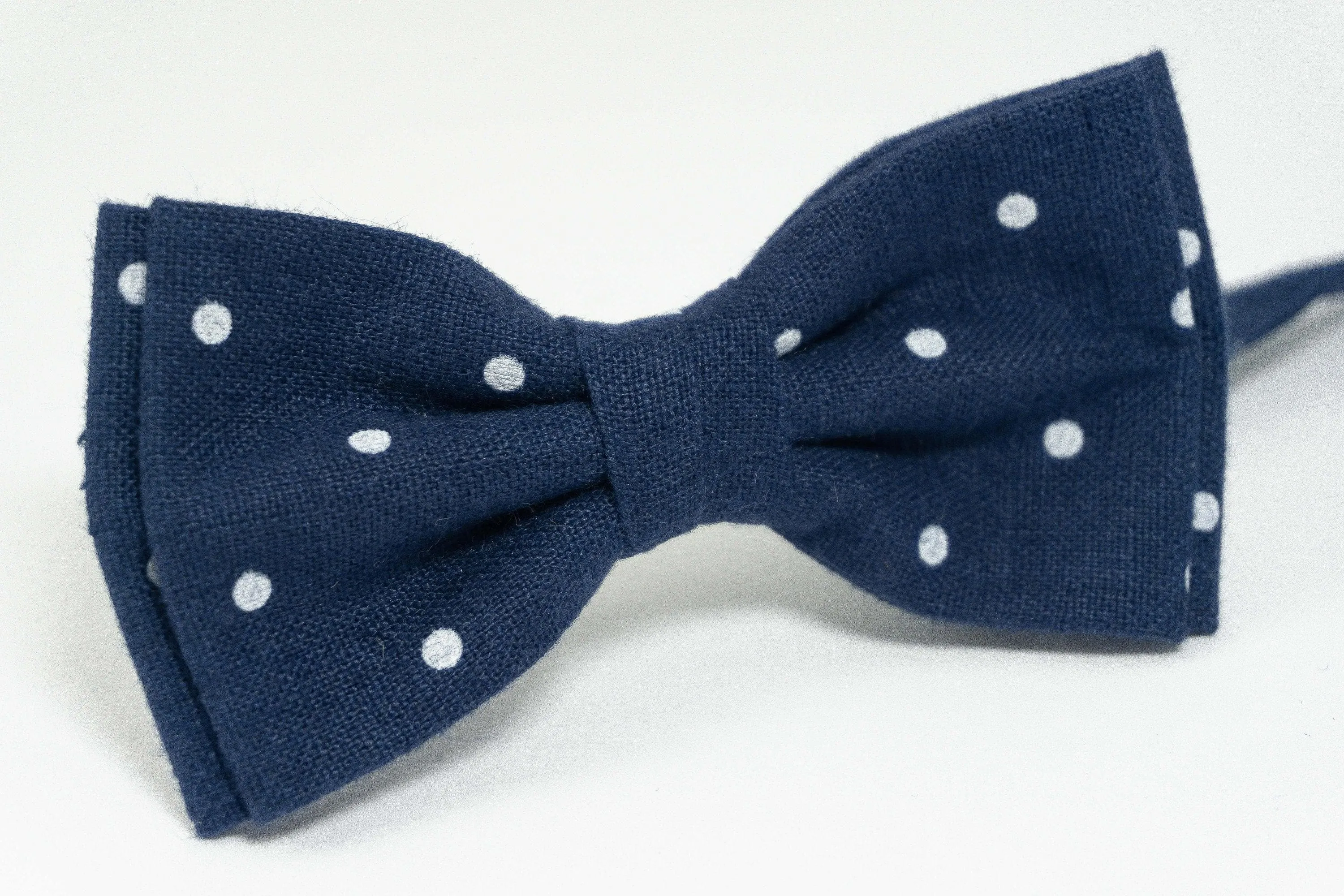 Blue polka dot Bow Tie