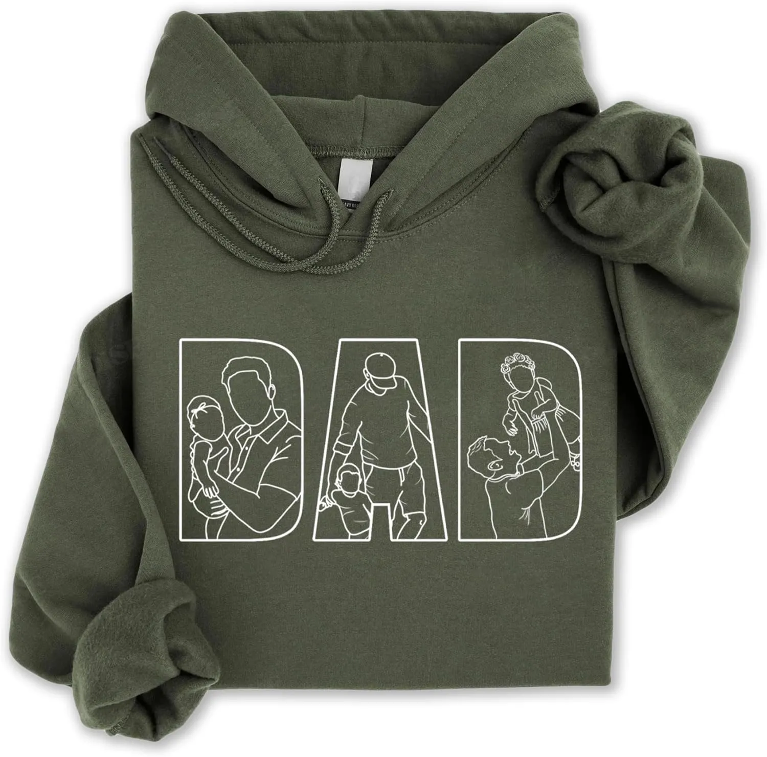 Chillever Personalized Dad Hoodies, Shirt, Sweatshirt With Custom Photo, Custom Dad Gifts, Father's Day 2025 1