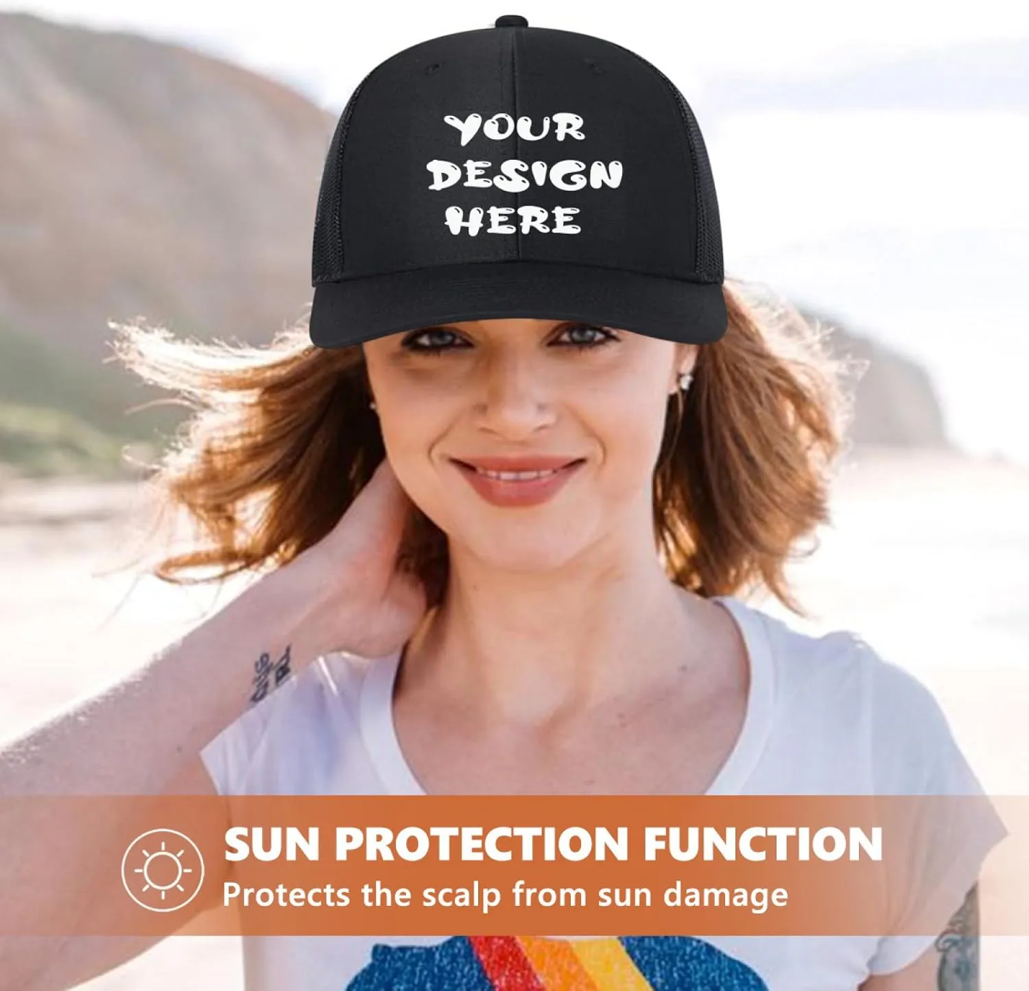 Custom Baseball Cap Bulk Custom Hat for Man Woman Design Your Custom Trucker Hats Add Text Logo Photo Personalized Cap