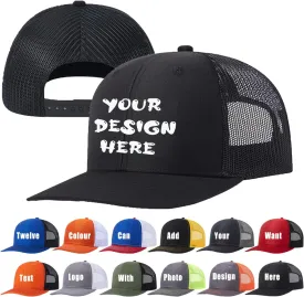 Custom Baseball Cap Bulk Custom Hat for Man Woman Design Your Custom Trucker Hats Add Text Logo Photo Personalized Cap