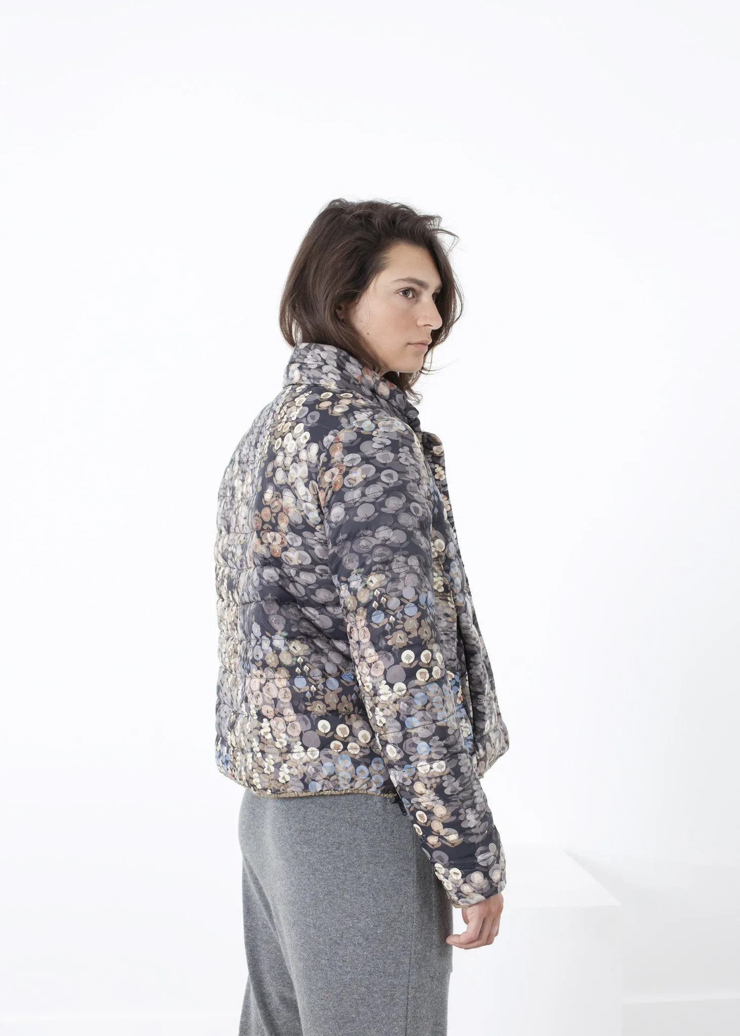 Deione Coat in Graphite Floral - A Stylish and Fashionable Choice