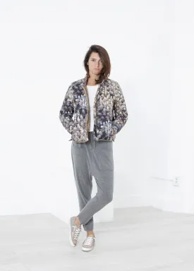 Deione Coat in Graphite Floral - A Stylish and Fashionable Choice