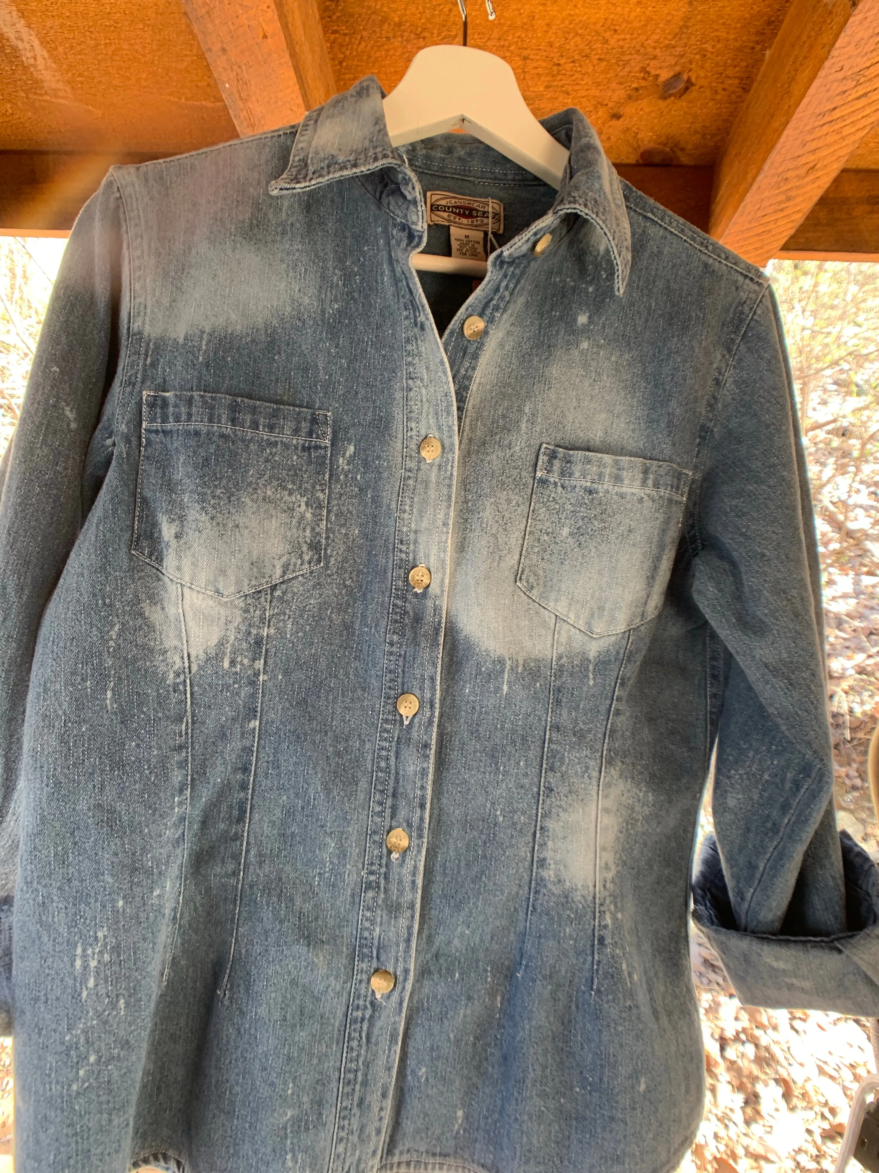 Distressed Denim Shirt