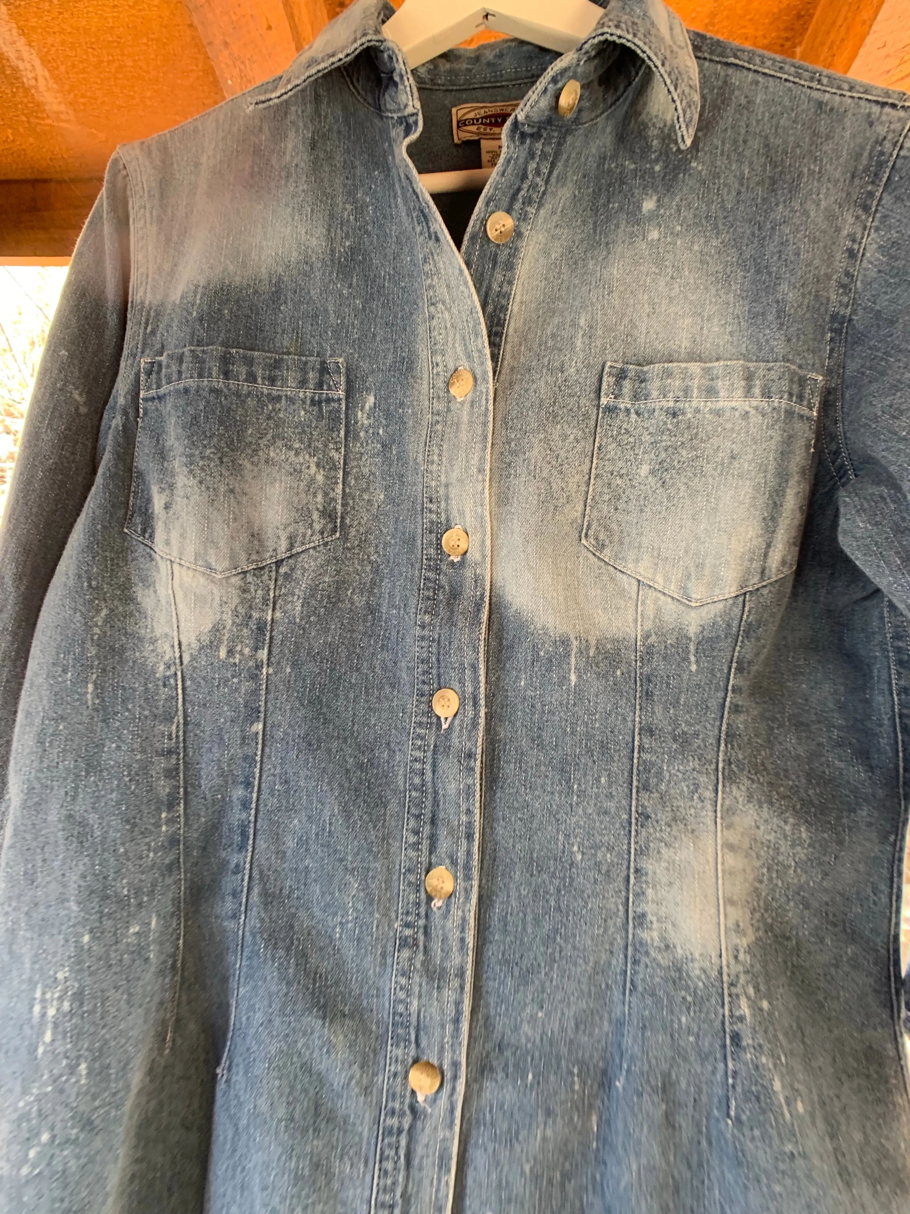 Distressed Denim Shirt