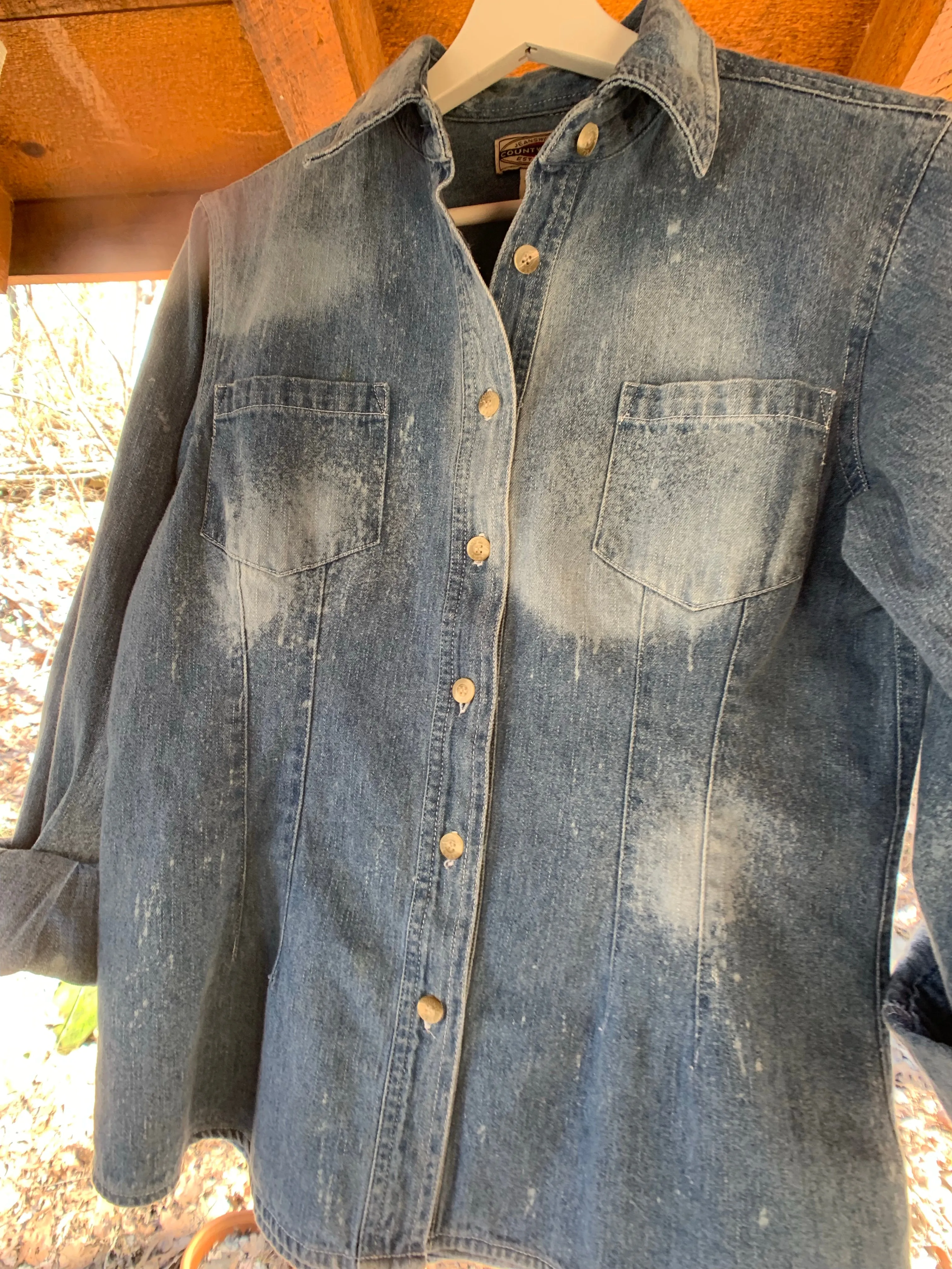 Distressed Denim Shirt