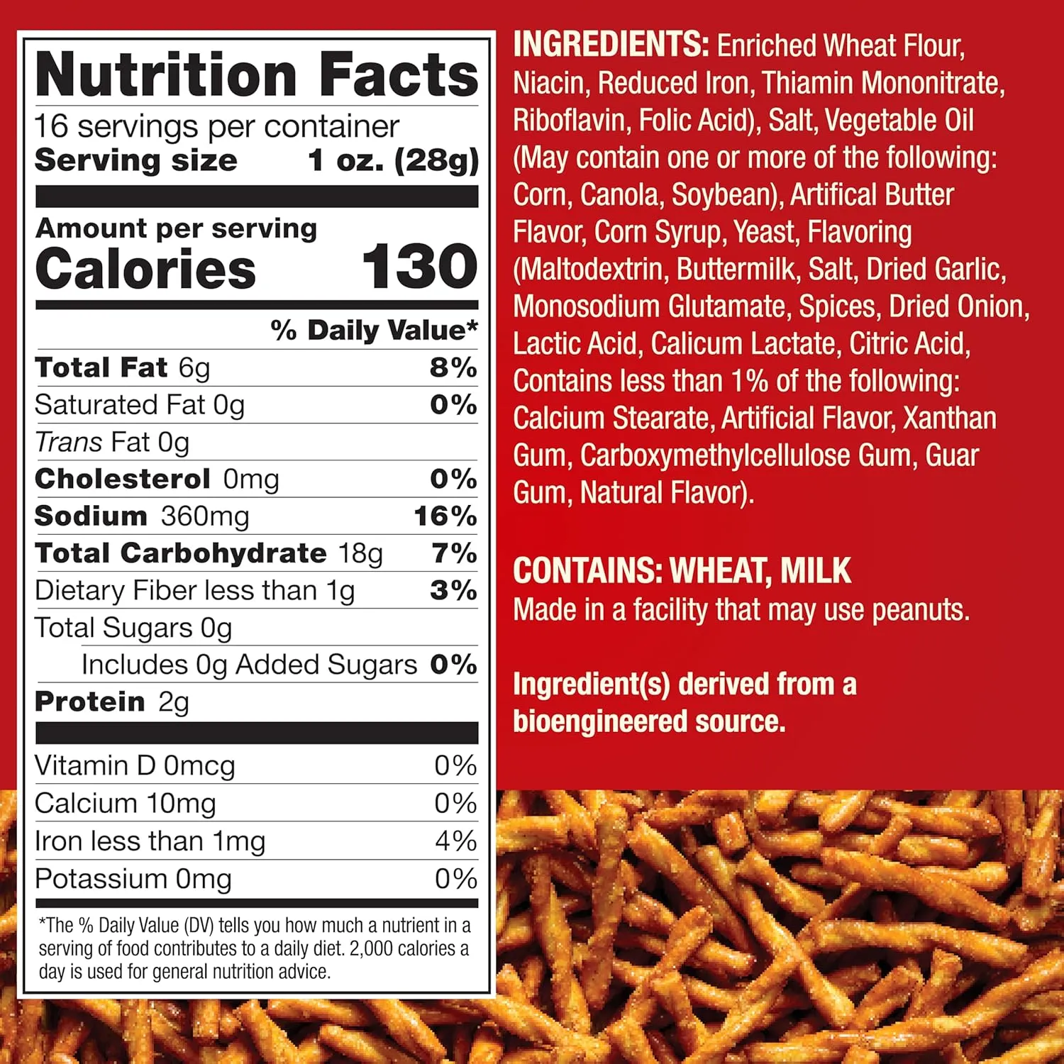 Dot's Pretzels Original Seasoned Pretzel Twist Snack, 16oz Grocery Sized Bag