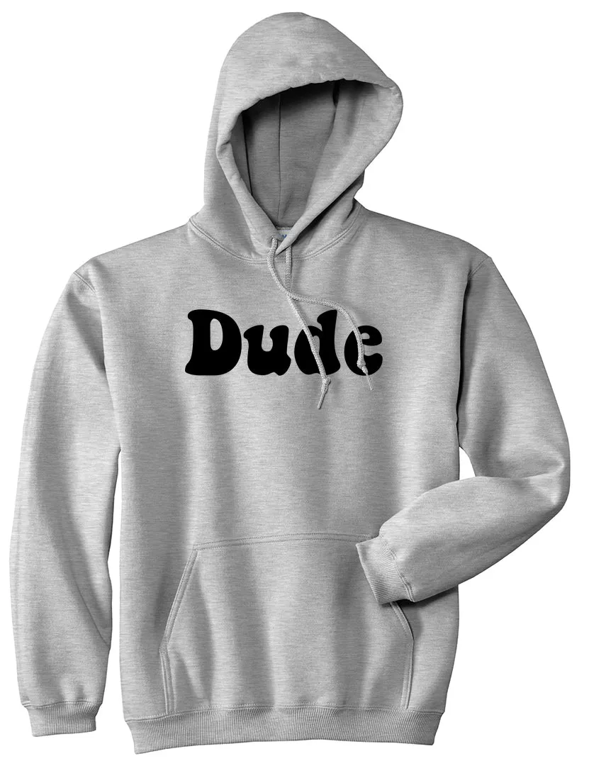 Dude 70s Mens Pullover Hoodie
