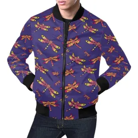 Gathering Purple Bomber Jacket for Men