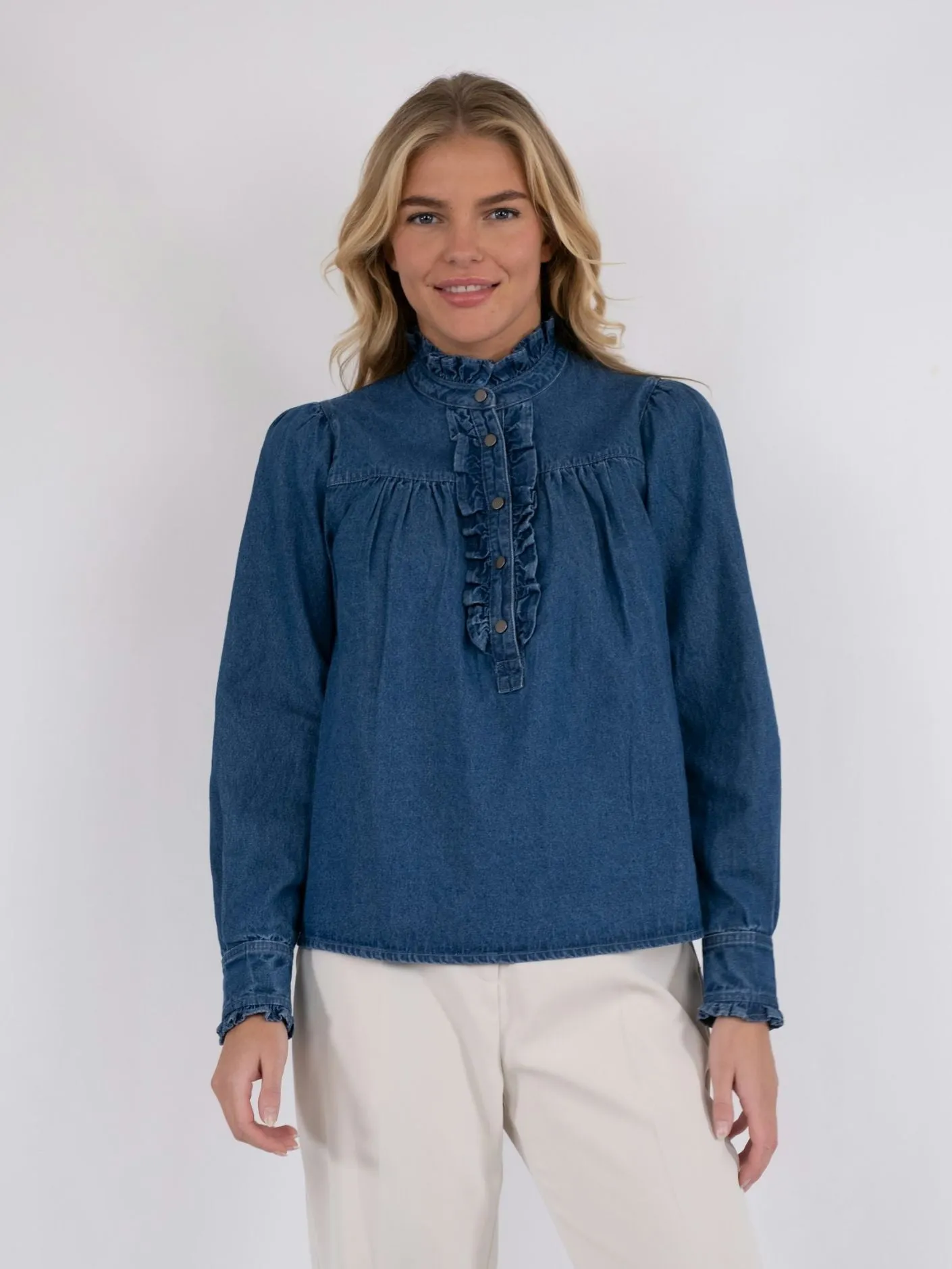 Justine Denim Shirt - Blue
