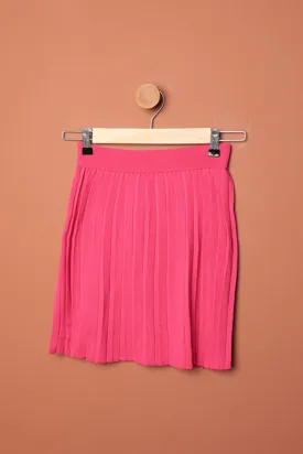 KKT Knitwear Women's Pleated Skirt-Fuchsia - Yalta