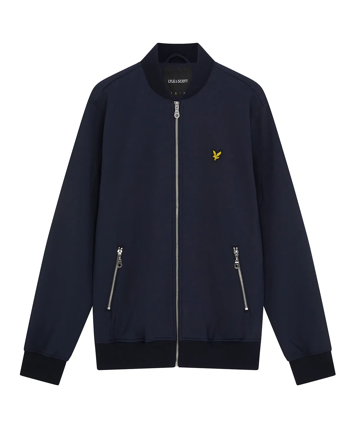 Lyle & Scott Softshell Bomber Jacket in Dark Navy