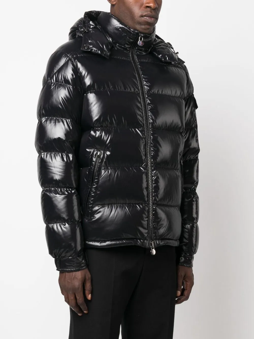 Maya zip-up padded hooded jacket