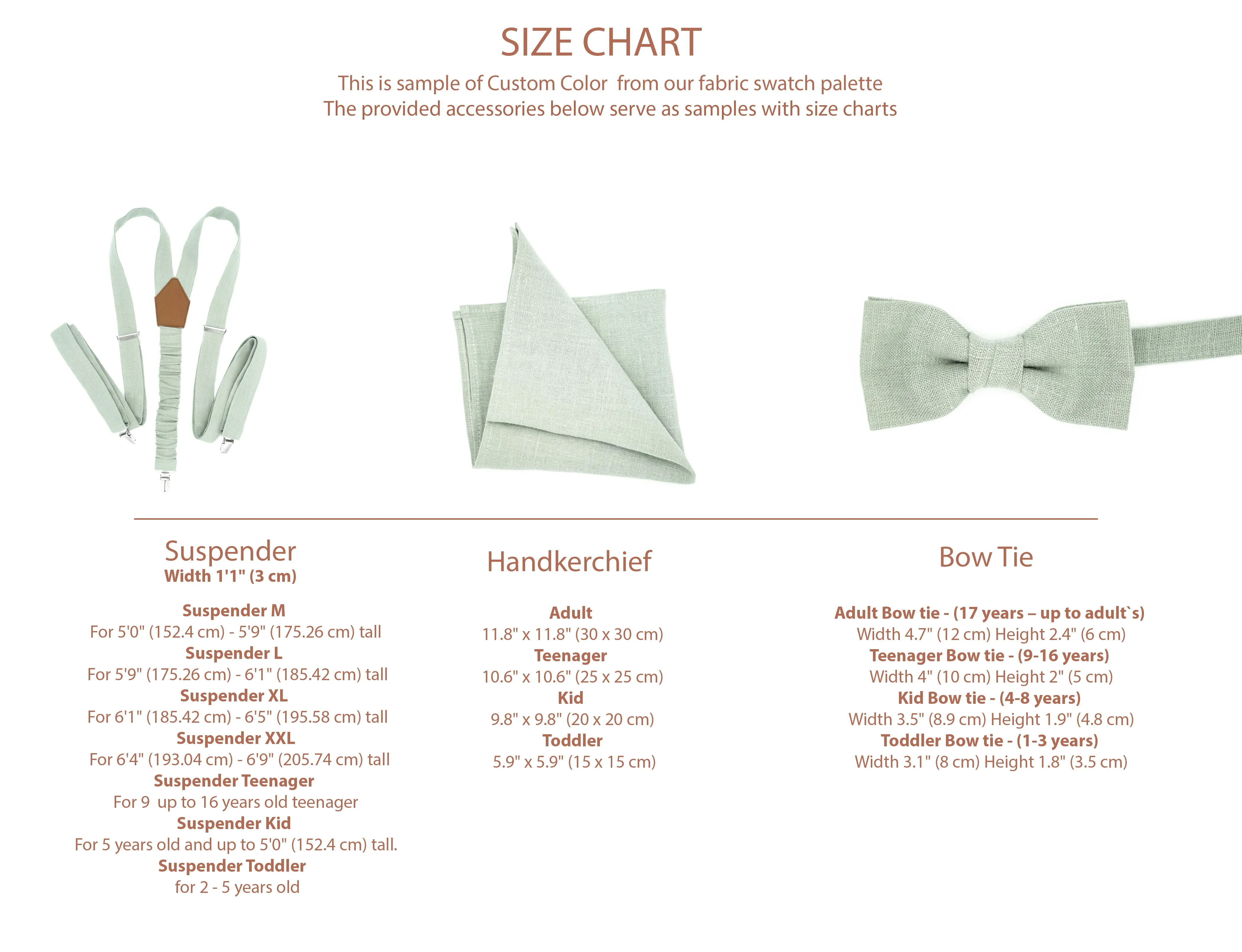 Moss wedding tie and bow tie can be ordered with matching pocket square for weddings | Eco Friendly Linen bow tie gift for groomsmen