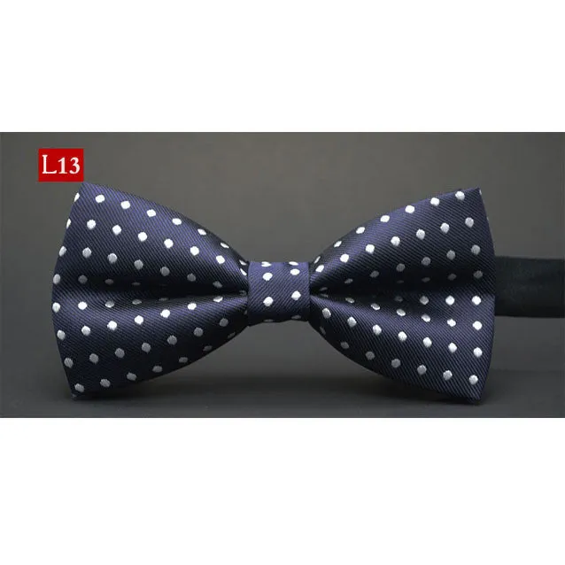 New fashion tuxedo bow tie men red and black tartan groom marry groomsmen wedding party colorful striped butterfly cravats mens
