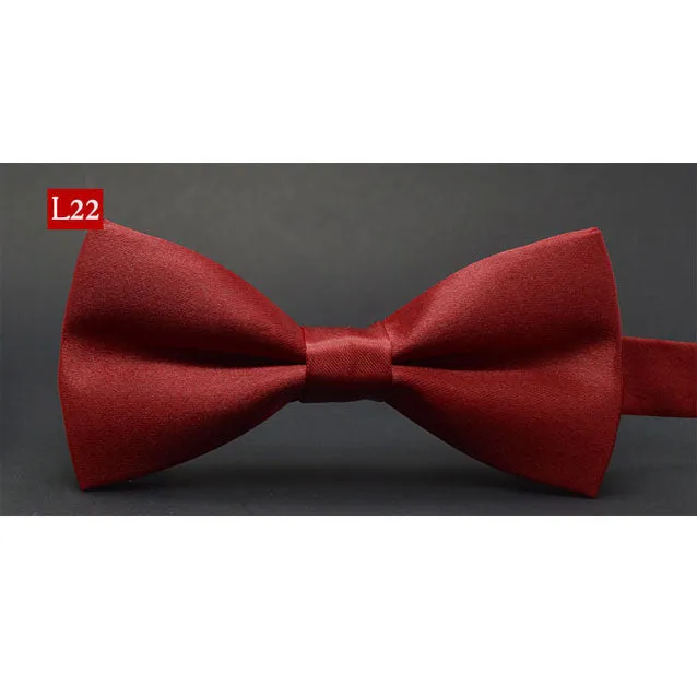 New fashion tuxedo bow tie men red and black tartan groom marry groomsmen wedding party colorful striped butterfly cravats mens