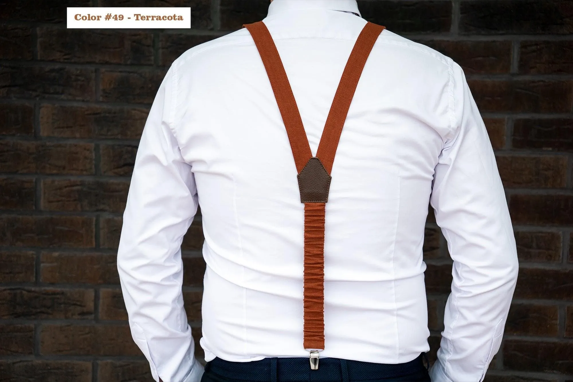 Orange color mens bow tie | Orange wedding bow tie