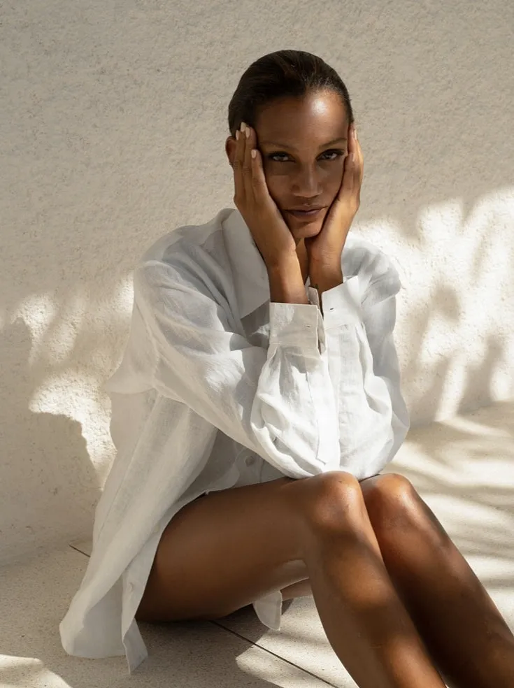 Oversized Linen Men's Shirt