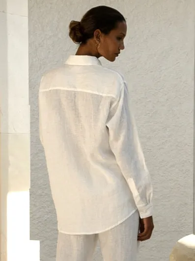 Oversized Linen Men's Shirt