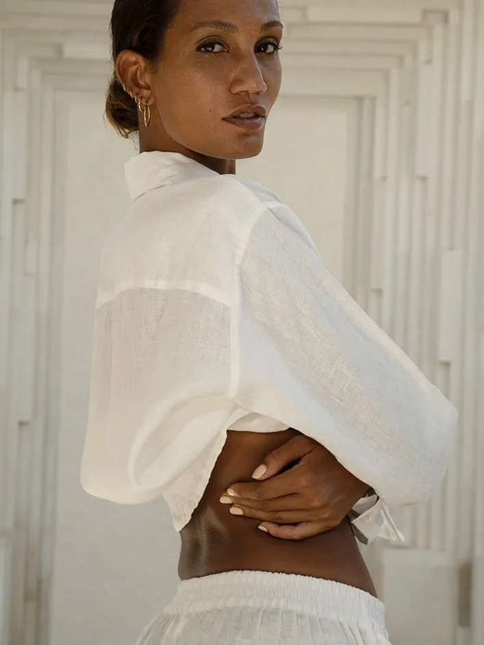 Oversized Linen Men's Shirt