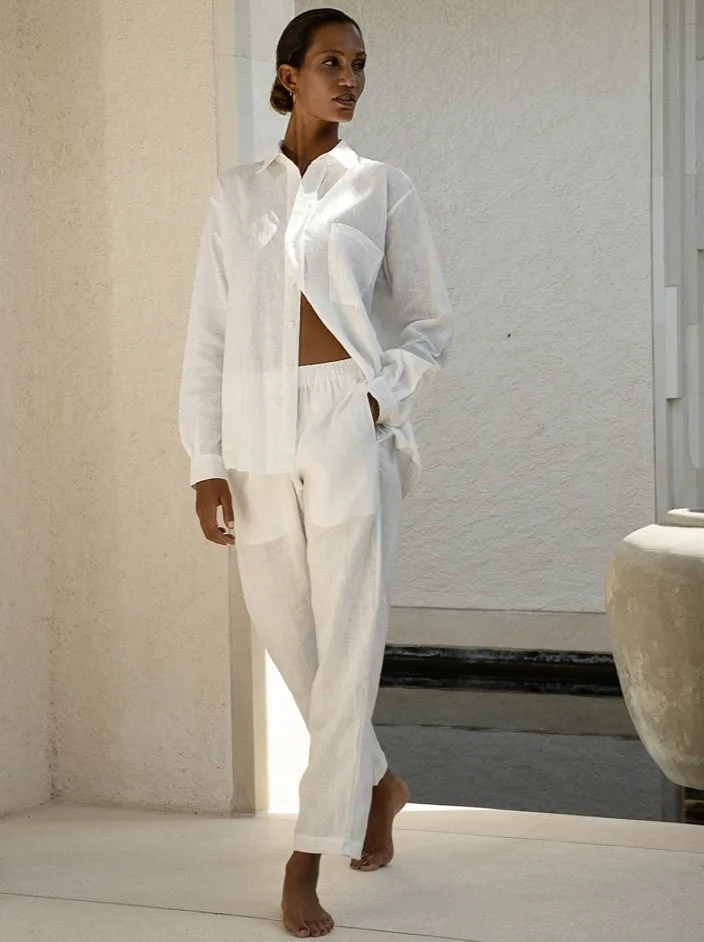Oversized Linen Men's Shirt