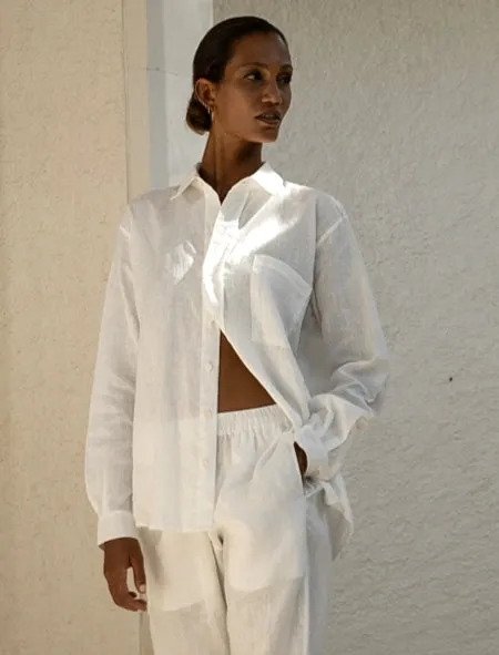 Oversized Linen Men's Shirt