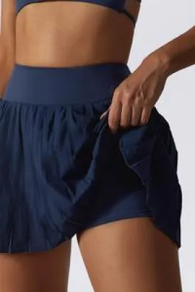 Pleated Navy Sports Skirt