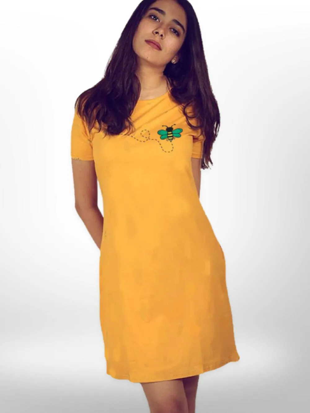 Printed Butterfly Soft Long T-shirt For Women's