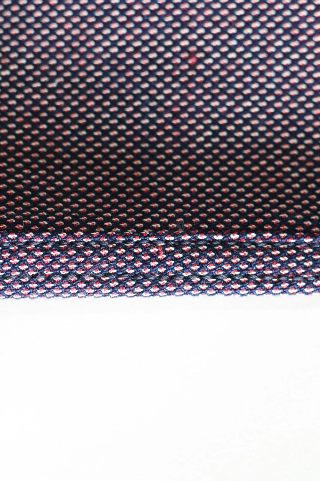 RED DOBBY SASHIKO WESTERN SHIRT