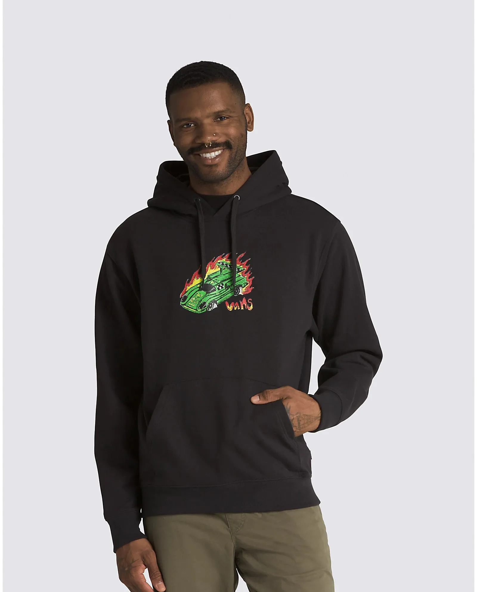 VANS Drag Race Looser Pullover Hoodie Black