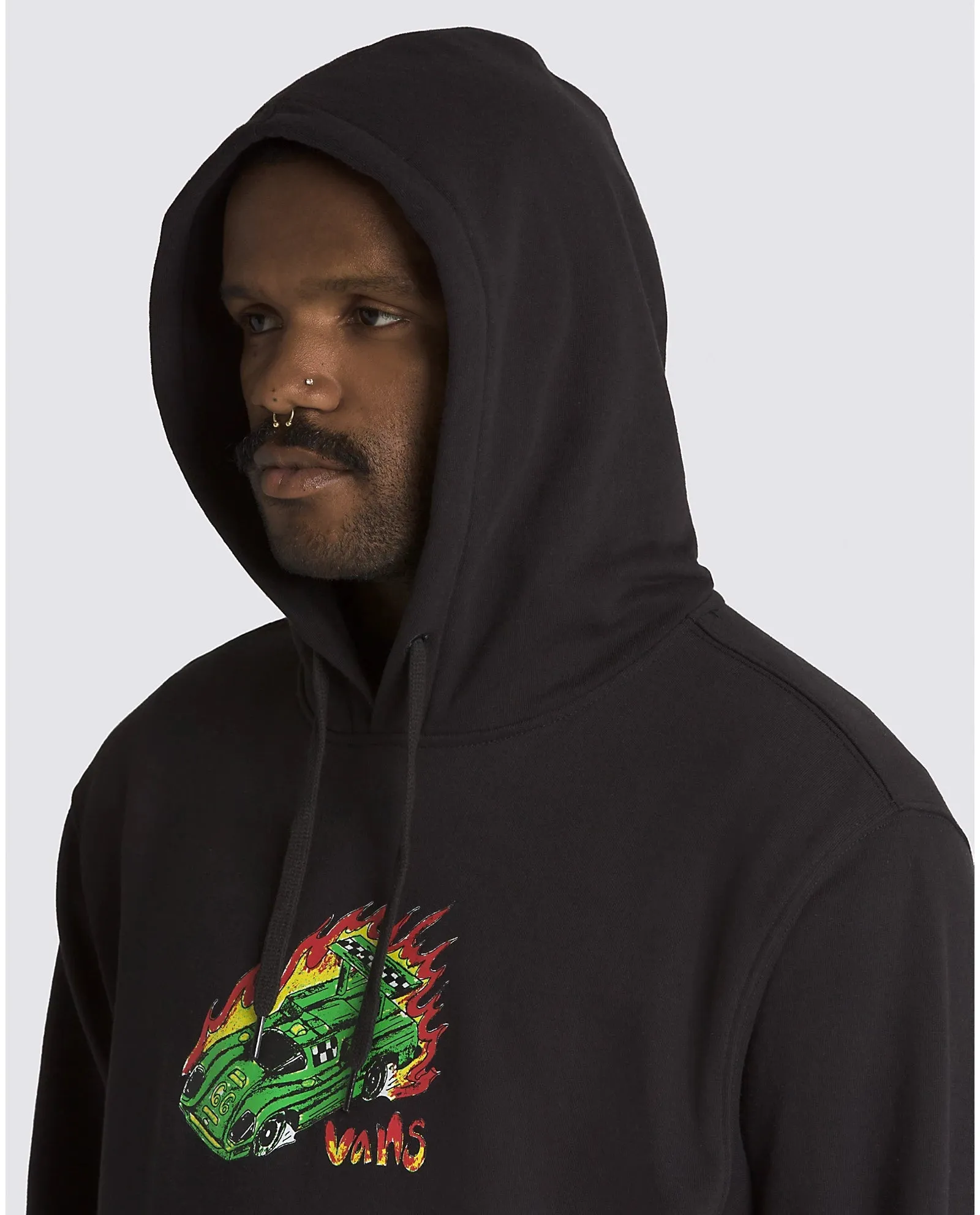 VANS Drag Race Looser Pullover Hoodie Black