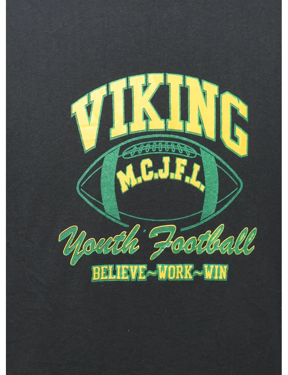 Viking Football Printed T-shirt - XL - Marketplace